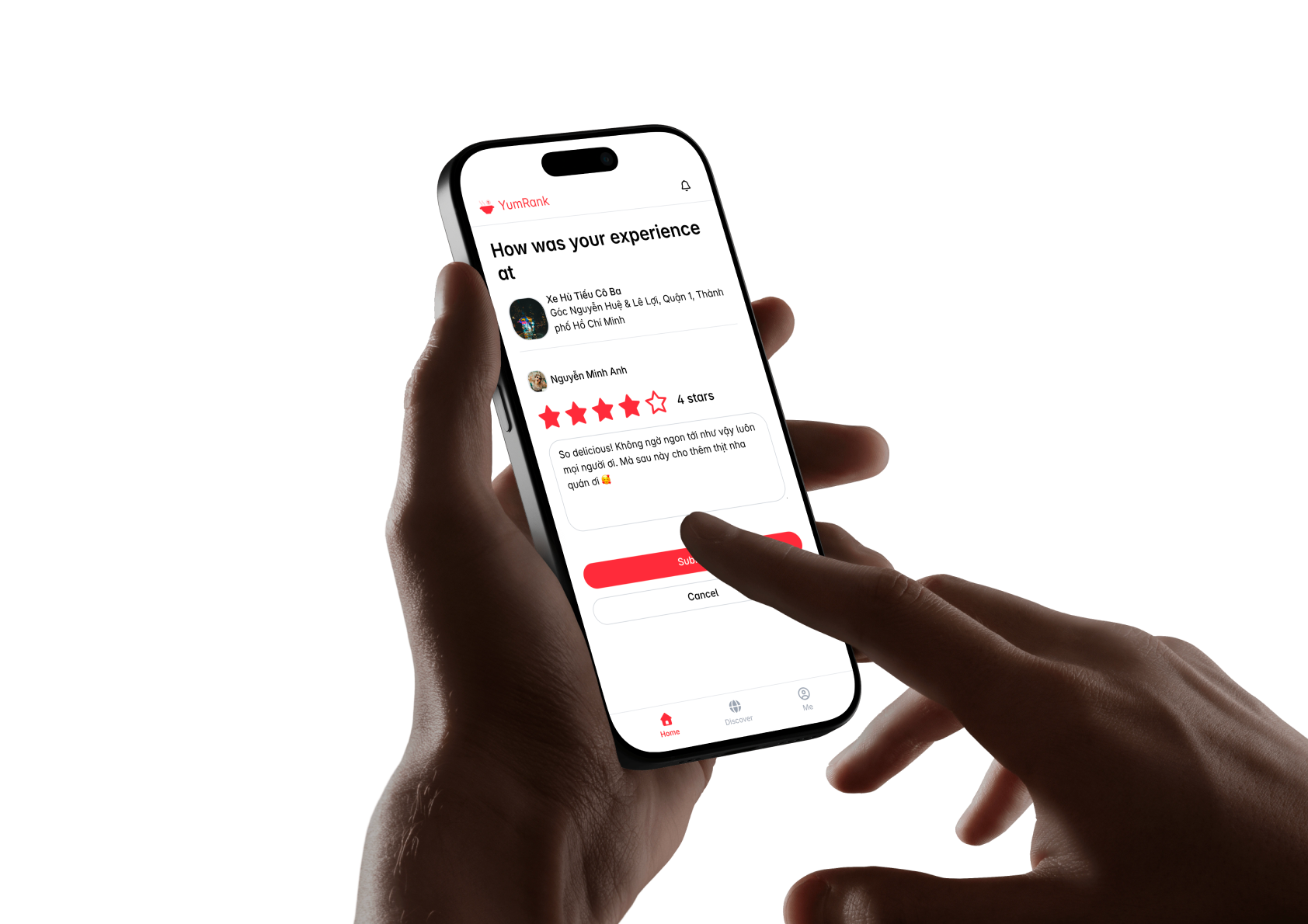 YumRank — check-in review