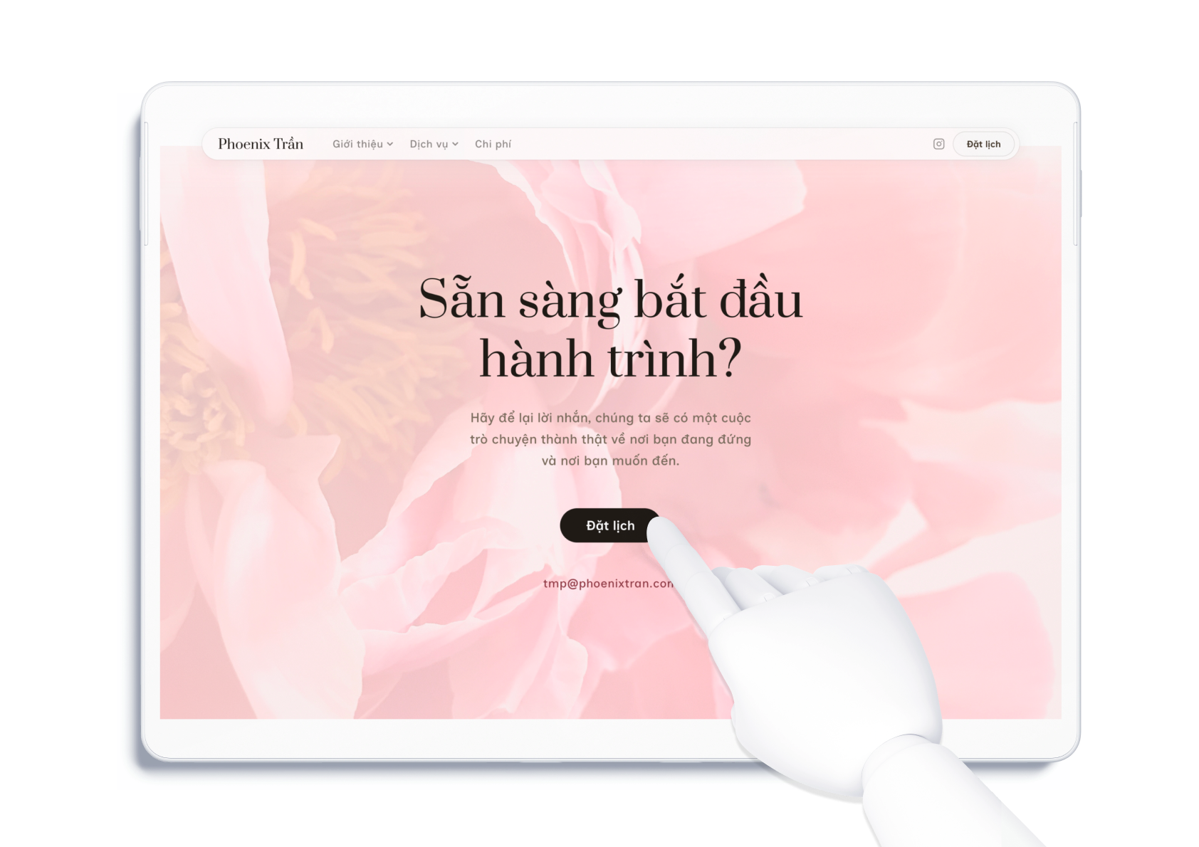 Phoenix Tran — contact CTA