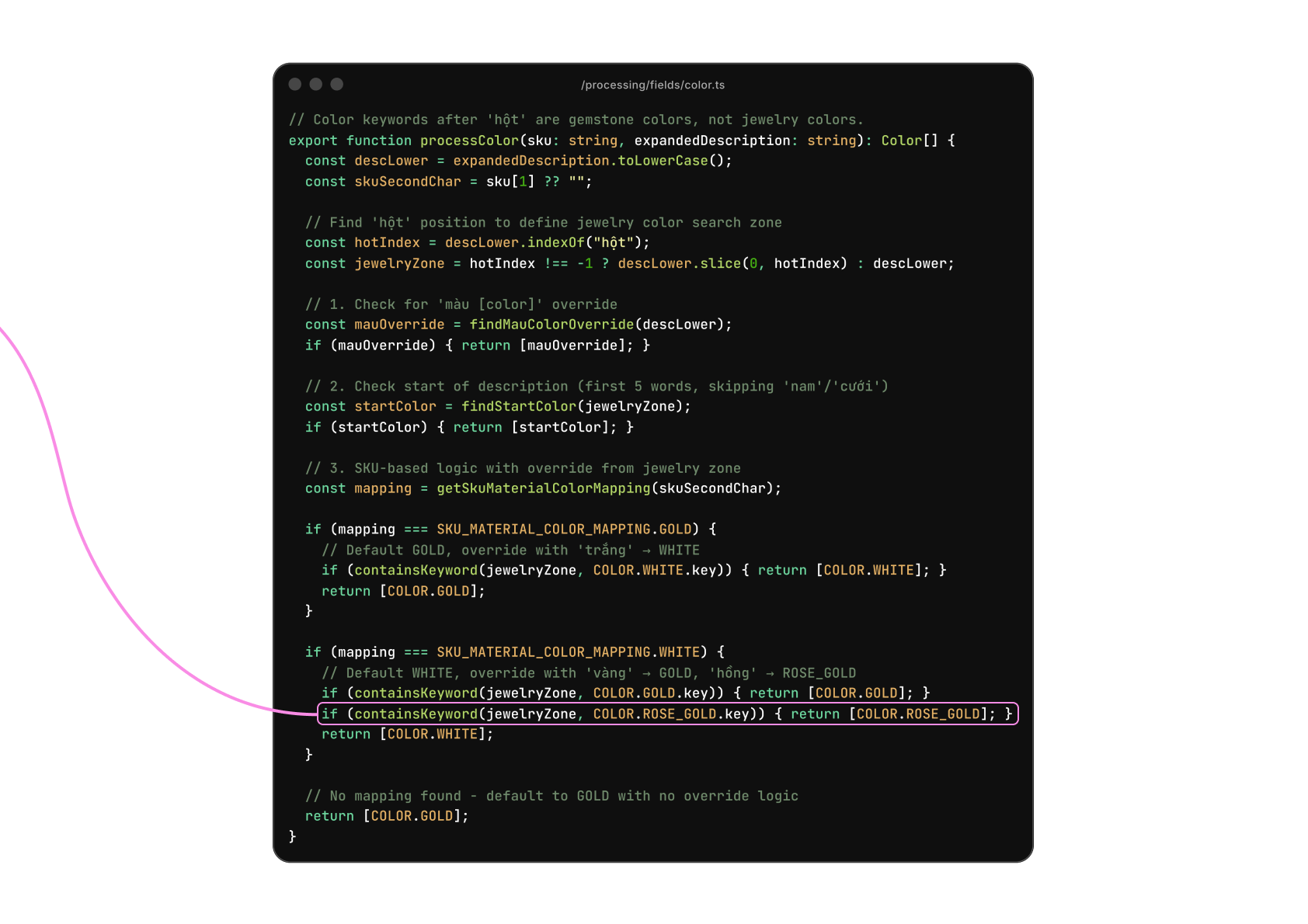 BTKK Product Toolkit — color inference logic