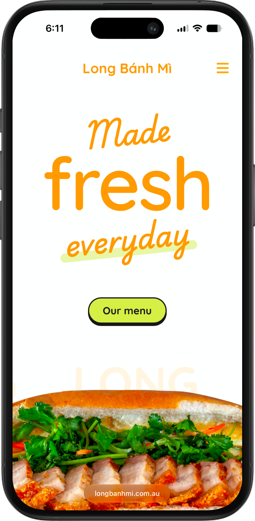 Long Banh Mi — restaurant site