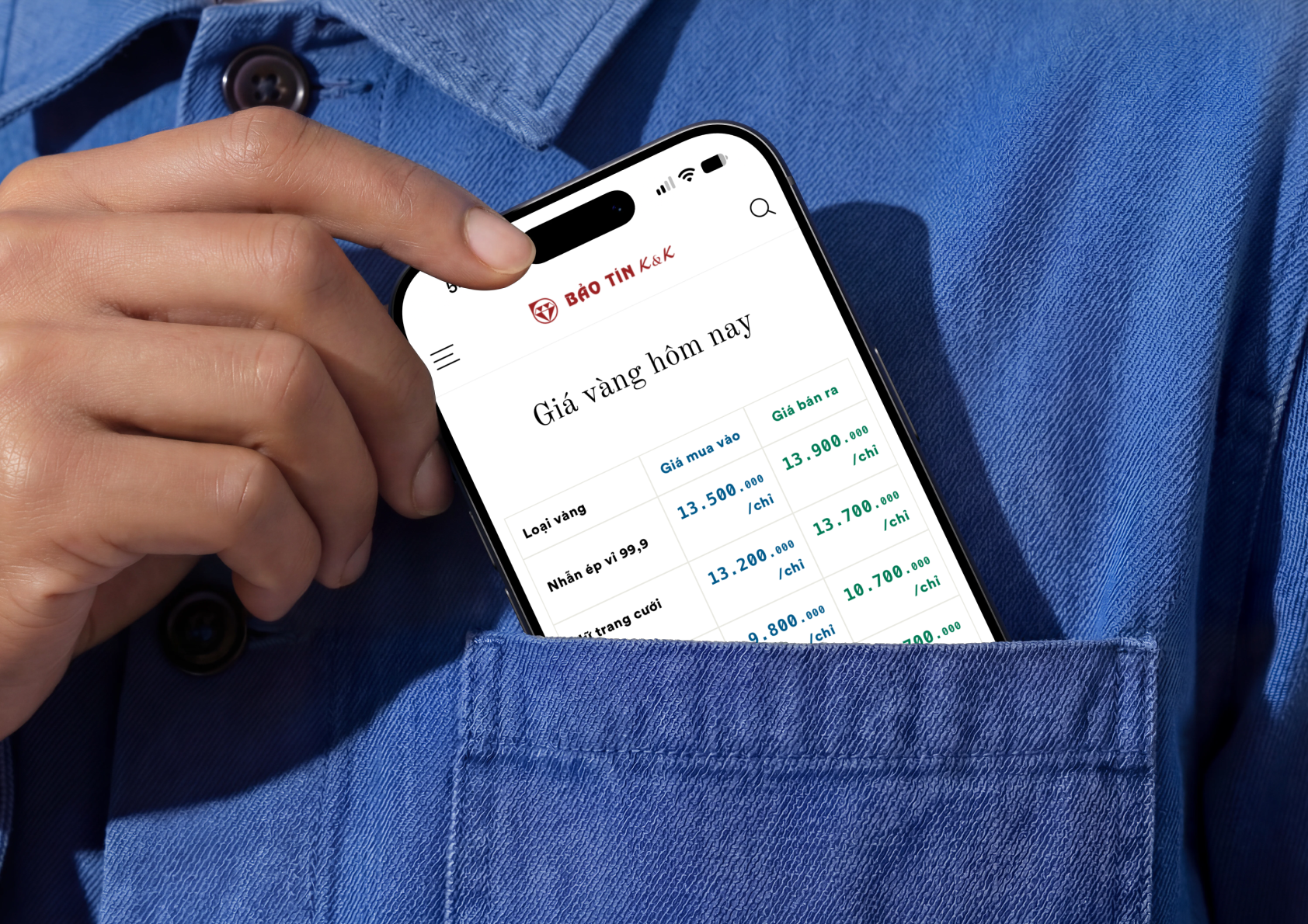 BTKK Gold Prices Dashboard — on the website, checkable from anywhere